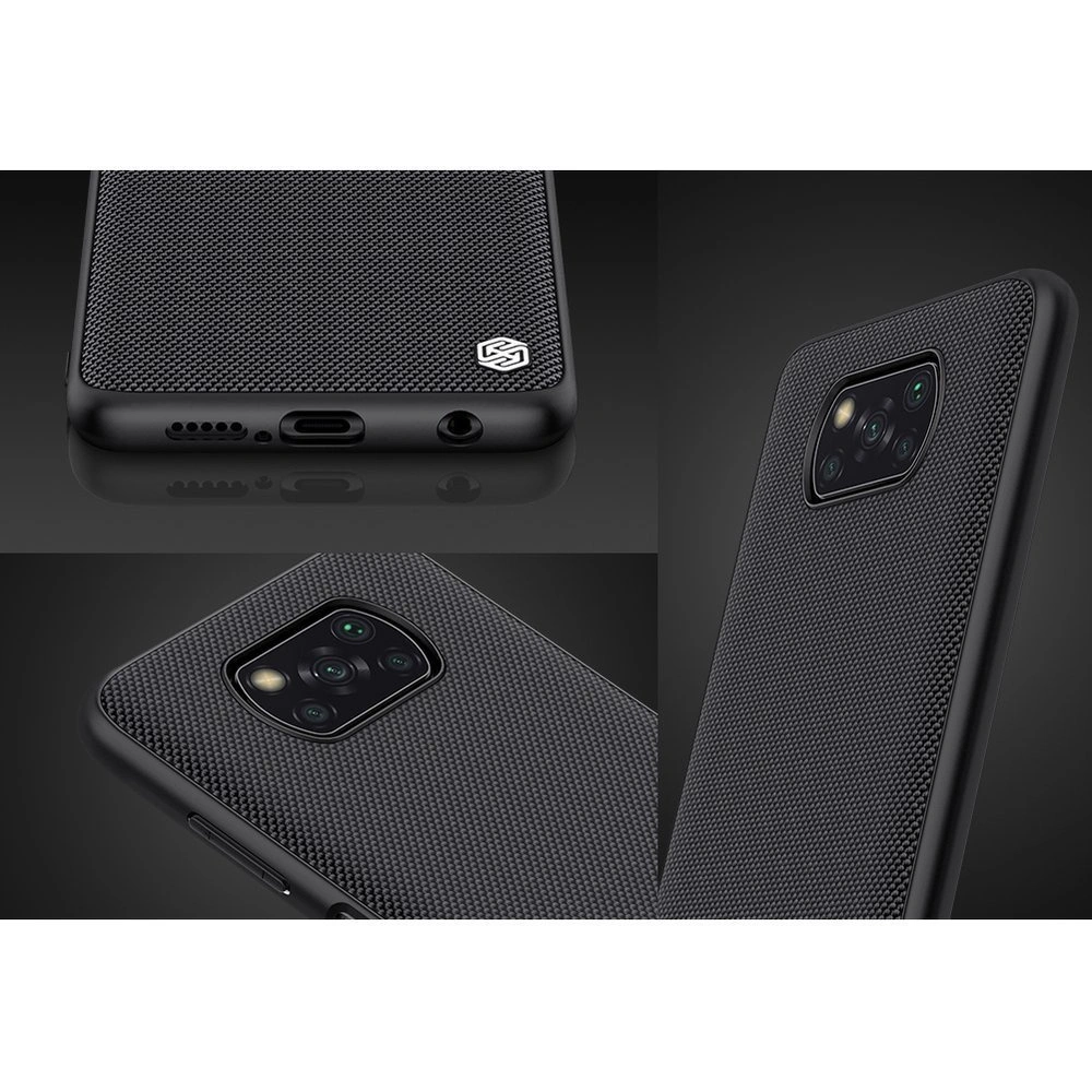 Hurtownia GSM - Etui Nillkin Textured Xiaomi Poco X3 NFC/X3 Pro negru - NLK458 - {ean13} - Hurt