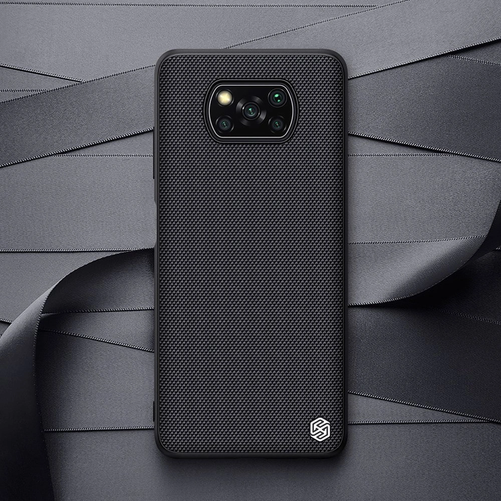 Hurtownia GSM - Etui Nillkin Textured Xiaomi Poco X3 NFC/X3 Pro negru - NLK458 - {ean13} - Hurt