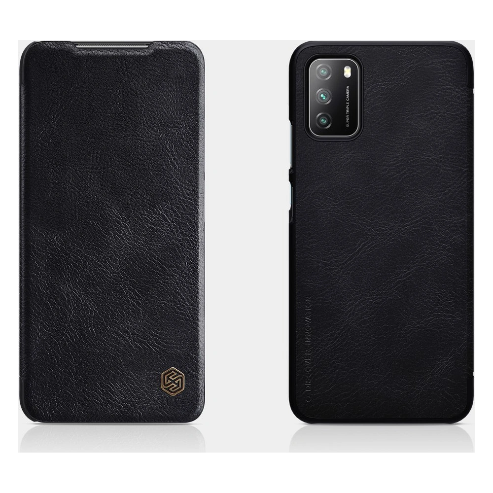 Hurtownia GSM - Etui Nillkin Qin Xiaomi Poco M3 negru - NLK461 - {ean13} - Hurt