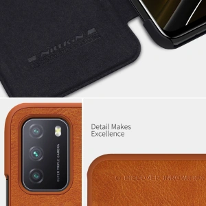 Hurtownia GSM - Etui Nillkin Qin Xiaomi Poco M3 negru - NLK461 - {ean13} - Hurt