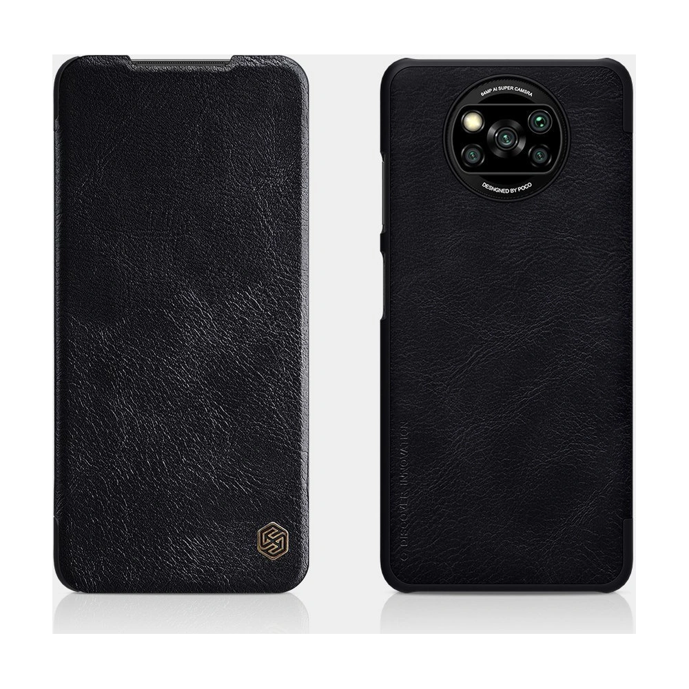 Hurtownia GSM - Etui Nillkin Qin Xiaomi Poco X3 NFC/X3 Pro negru - NLK462 - {ean13} - Hurt