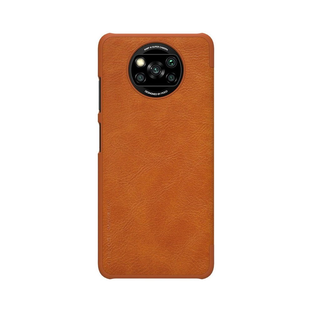 Hurtownia GSM - Etui Nillkin Qin Xiaomi Poco X3 NFC/X3 Pro hnědá - NLK463 - {ean13} - Hurt