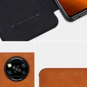 Wholesale Nillkin Qin Xiaomi Poco X3 NFC/X3 Pro brown - NLK463 - {ean13} - Hurt