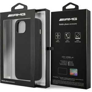 Hurtownia GSM - Etui Mercedes AMG AMHCP14MDOLBK Apple iPhone 14 Plus / 15 Plus czarny/black hardcase Leather Hot Stamped - MRS54 - {ean13} - Hurt