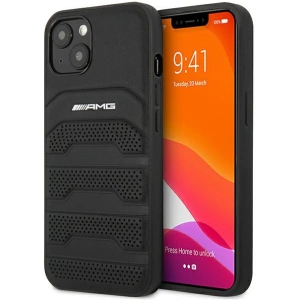 Hurtownia GSM - Etui Mercedes AMG AMHCP14MGSEBK Apple iPhone 14 Plus / 15 Plus czarny/black hardcase Leather Debossed Lines - MRS55 - {ean13} - Hurt