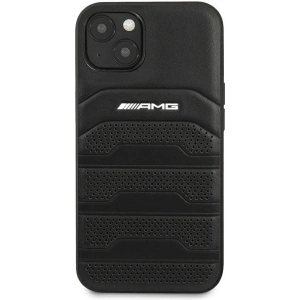 Hurtownia GSM - Etui Mercedes AMG AMHCP14MGSEBK Apple iPhone 14 Plus / 15 Plus czarny/black hardcase Leather Debossed Lines - MRS55 - {ean13} - Hurt