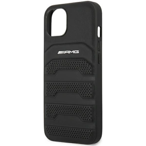 Hurtownia GSM - Etui Mercedes AMG AMHCP14MGSEBK Apple iPhone 14 Plus / 15 Plus czarny/black hardcase Leather Debossed Lines - MRS55 - {ean13} - Hurt