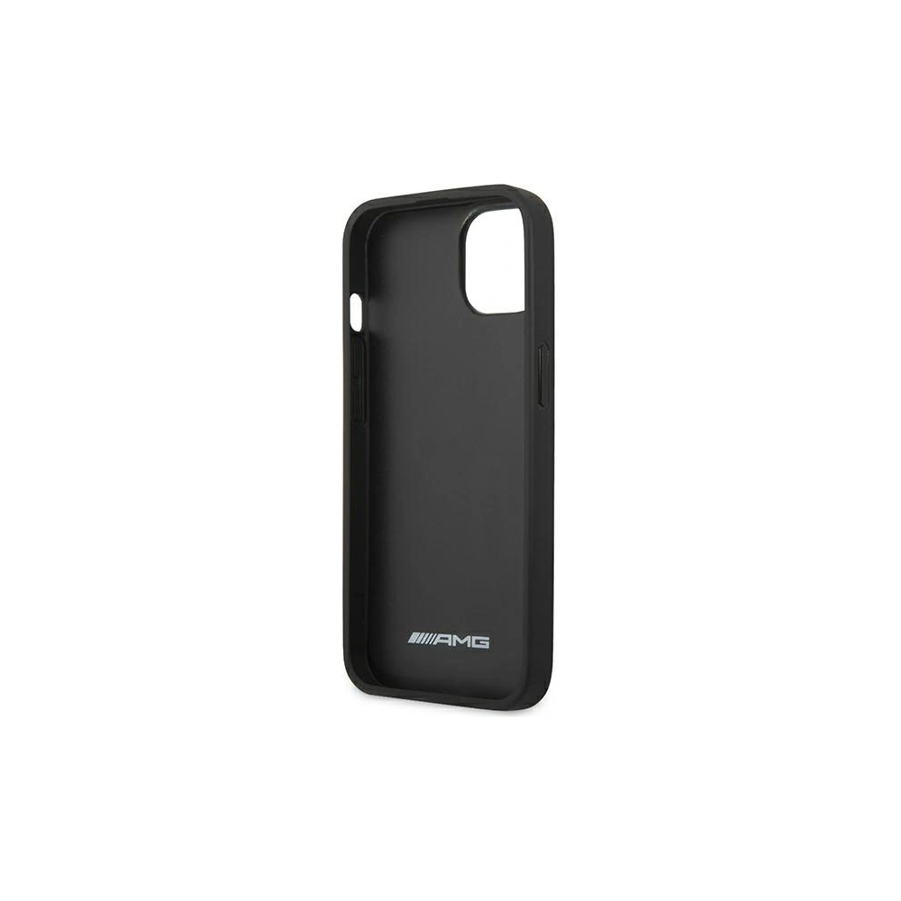 Hurtownia GSM - Etui Mercedes AMG AMHCP14SDOLBK Apple iPhone 14 negru/black hardcase din piele cu embossing cald - MRS56 - {ean13} - Hurt