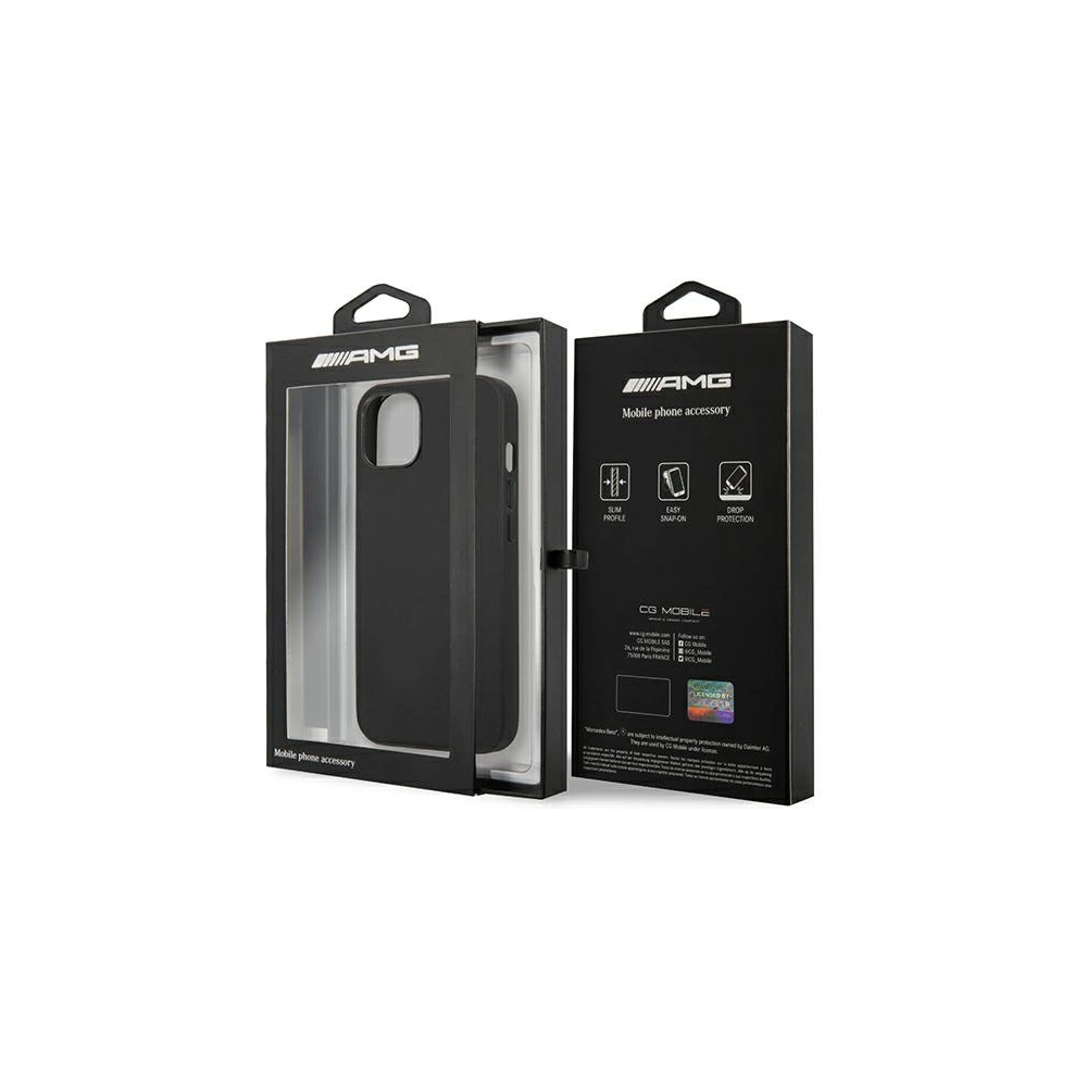 Hurtownia GSM - Etui Mercedes AMG AMHCP14SDOLBK Apple iPhone 14 fekete/black hardcase bőr forróbélyegzett - MRS56 - {ean13} - Hurt