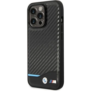 Etui BMW BMHCP14L22NBCK Apple iPhone 14 Pro černý/black Leather Carbon
