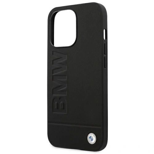 Etui BMW BMHCP14LSLLBK Apple iPhone 14 Pro czarny/black Leather Stamp
