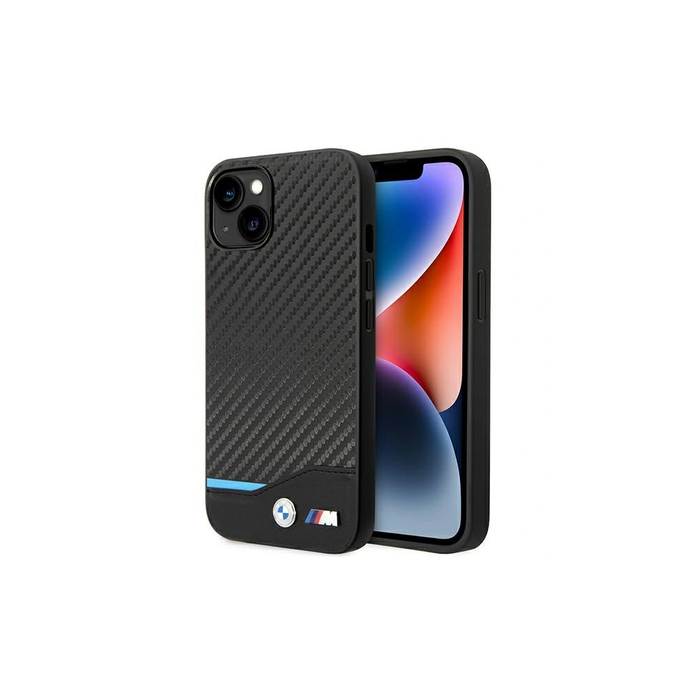 Hurtownia GSM - Etui BMW BMHCP14M22NBCK Apple iPhone 14 Plus / 15 Plus fekete/balck Bőr Karbon - BMW311 - {ean13} - Hurt