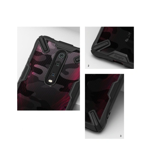 Etui Ringke Fusion-X Design Xiaomi Mi 9T/Pro & Redmi K20/Pro Camo (Moro) Black