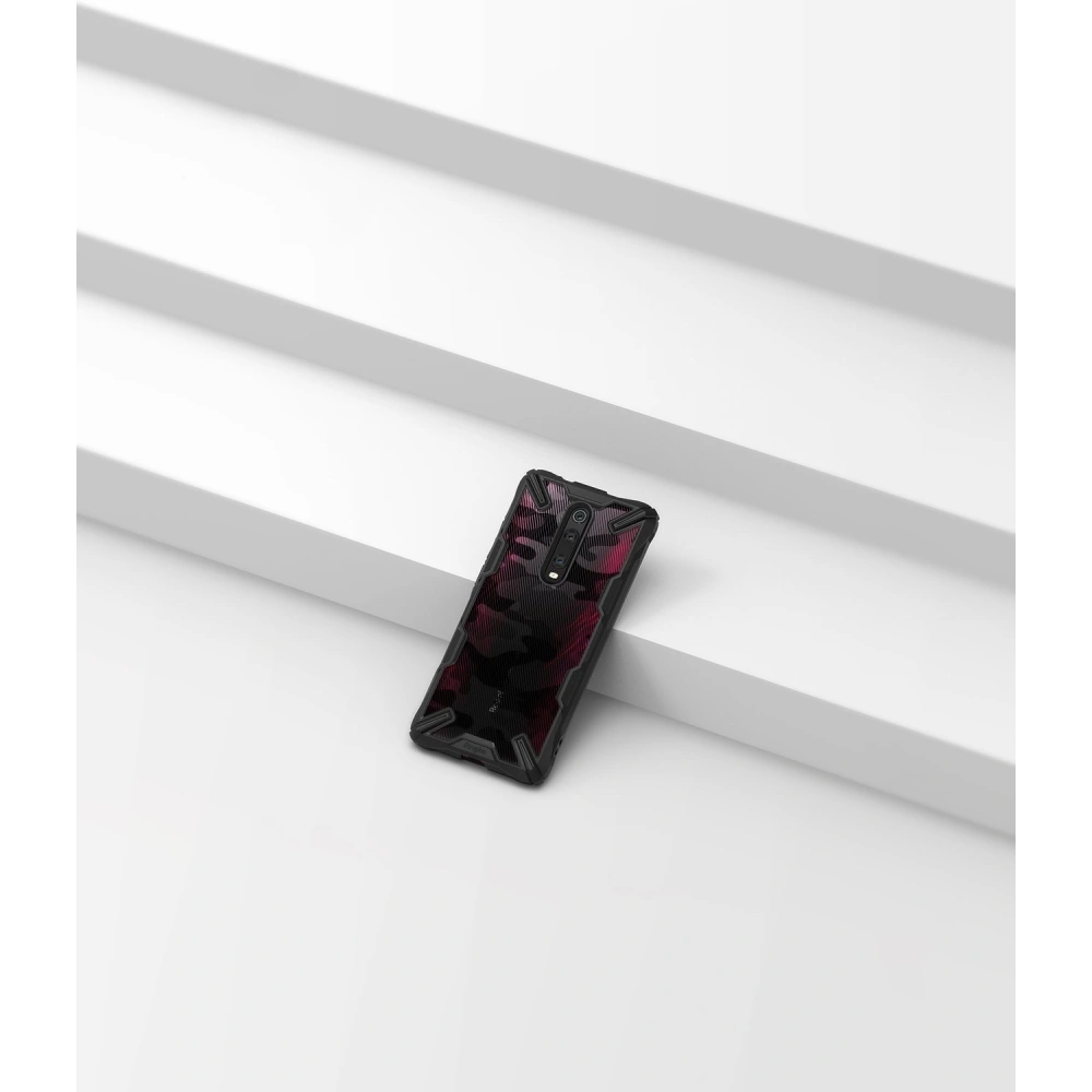 Hurtownia GSM - Etui Ringke Fusion-X Design Xiaomi Mi 9T/Pro & Redmi K20/Pro Camo (Moro) Černé - RGK1021MOB - {ean13} - Hurt