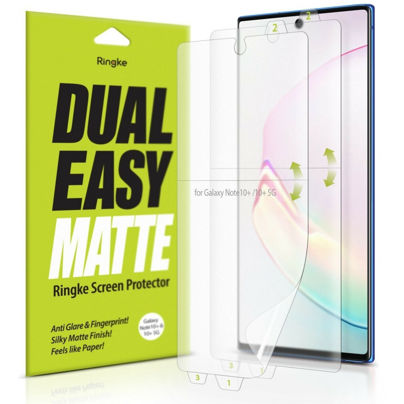 Hurtownia Ringke - 8809688892295 - RGK1023 - Folia Ringke Dual Easy Matte Full Cover Samsung Galaxy Note 10 Plus Case Friendly - B2B homescreen
