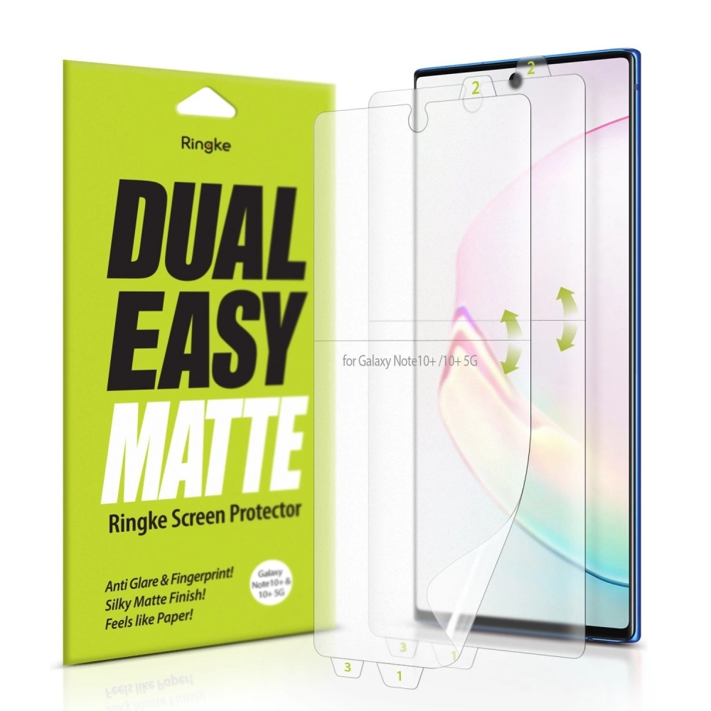 Hurtownia GSM - Fólie Ringke Dual Easy Matte Full Cover Samsung Galaxy Note 10 Plus Case Friendly - RGK1023 - {ean13} - Hurt