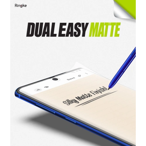 Folia Ringke Dual Easy Matte Full Cover Samsung Galaxy Note 10 Plus Case Friendly