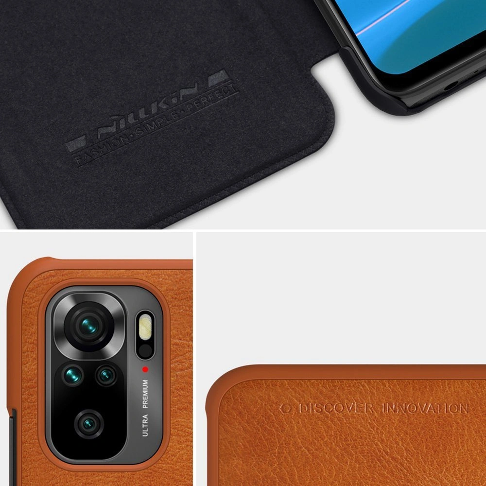 Hurtownia GSM - Case Nillkin Qin Xiaomi Redmi Note 10/10S schwarz - NLK473 - {ean13} - Hurt