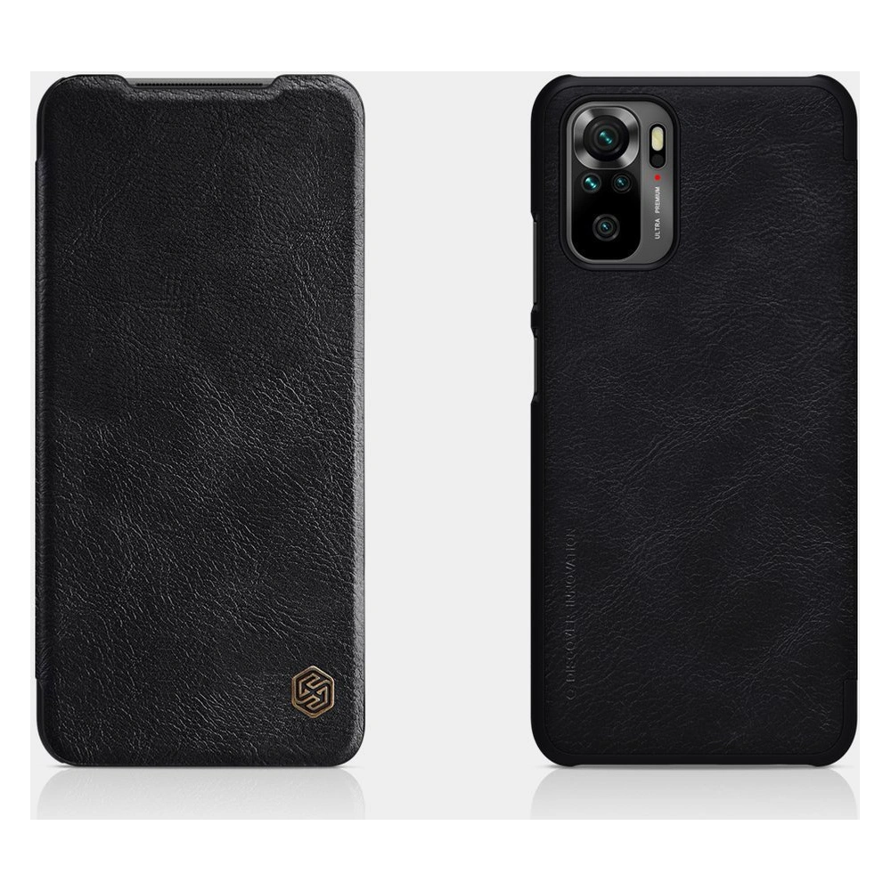 Hurtownia GSM - Etui Nillkin Qin Xiaomi Redmi Note 10/10S černé - NLK473 - {ean13} - Hurt