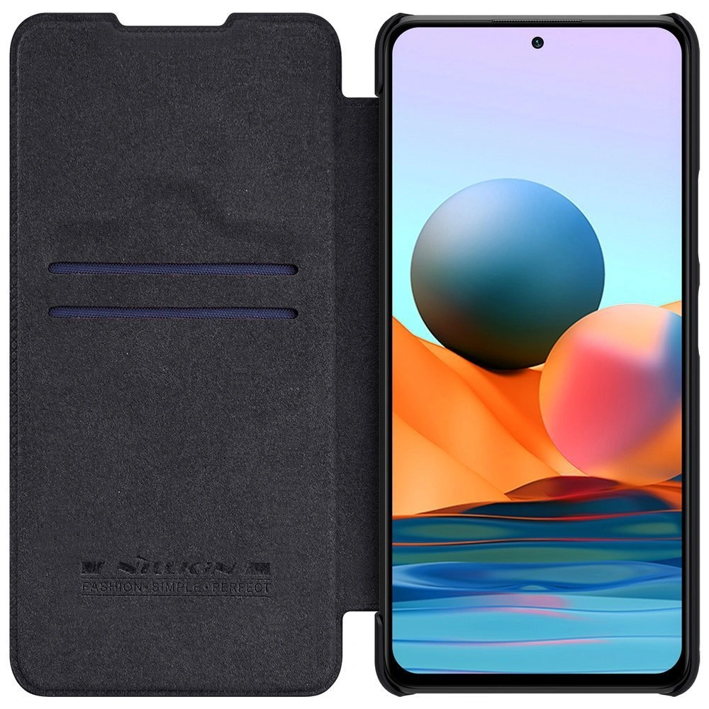 Hurtownia GSM - Etui Nillkin Qin Xiaomi Redmi Note 10 Pro negru - NLK474 - {ean13} - Hurt