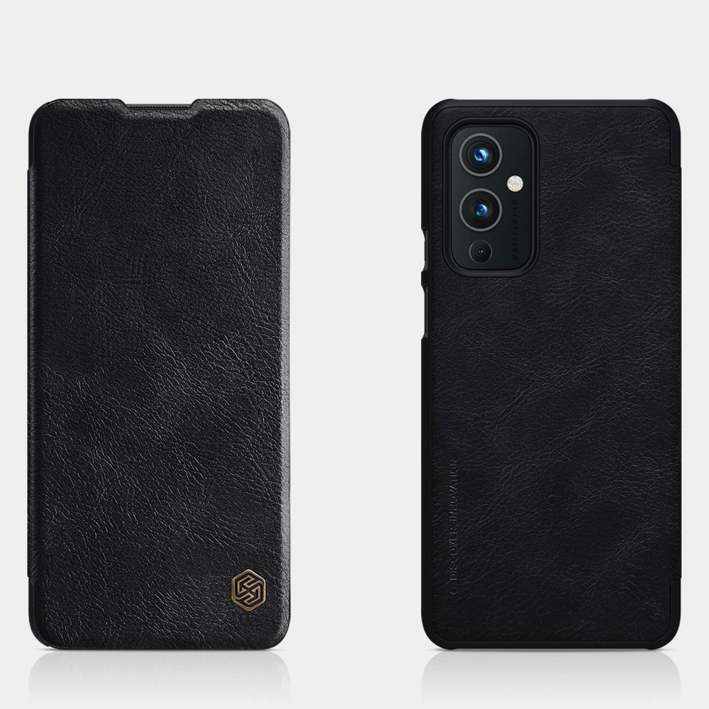Hurtownia GSM - Case Nillkin Qin OnePlus 9 schwarz - NLK475 - {ean13} - Hurt