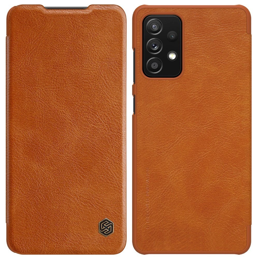 Hurtownia GSM - Case Nillkin Qin Samsung Galaxy A72 LTE braun - NLK476 - {ean13} - Hurt