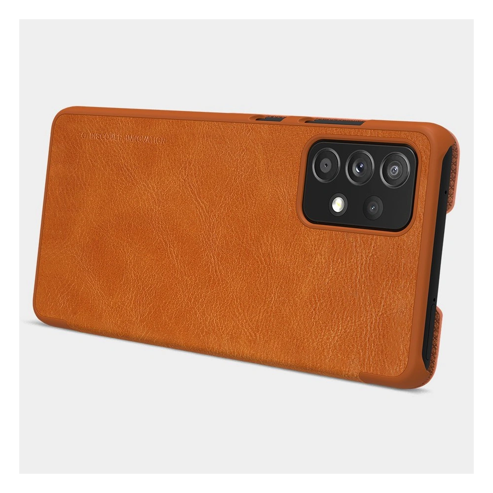Hurtownia GSM - Etui Nillkin Qin Samsung Galaxy A72 LTE barna - NLK476 - {ean13} - Hurt