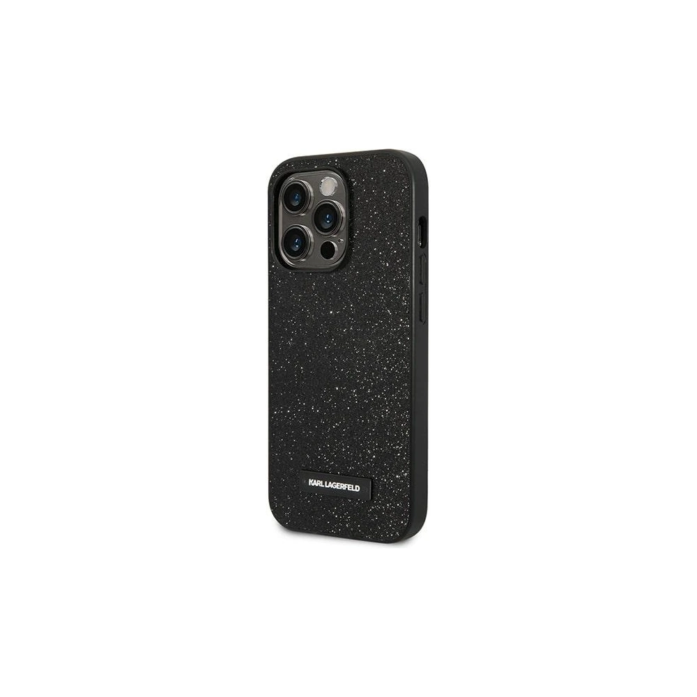 Hurtownia GSM - Etui Karl Lagerfeld KLHCP14LG2ELK Apple iPhone 14 Pro hardcase czarny/black Glitter Plaque Logo - KLD1110 - {ean13} - Hurt