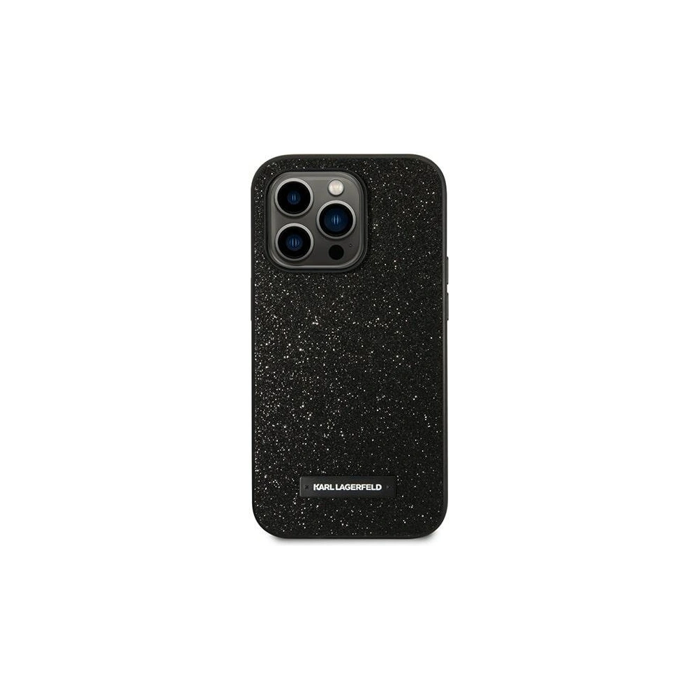 Hurtownia GSM - Etui Karl Lagerfeld KLHCP14LG2ELK Apple iPhone 14 Pro hardcase czarny/black Glitter Plaque Logo - KLD1110 - {ean13} - Hurt