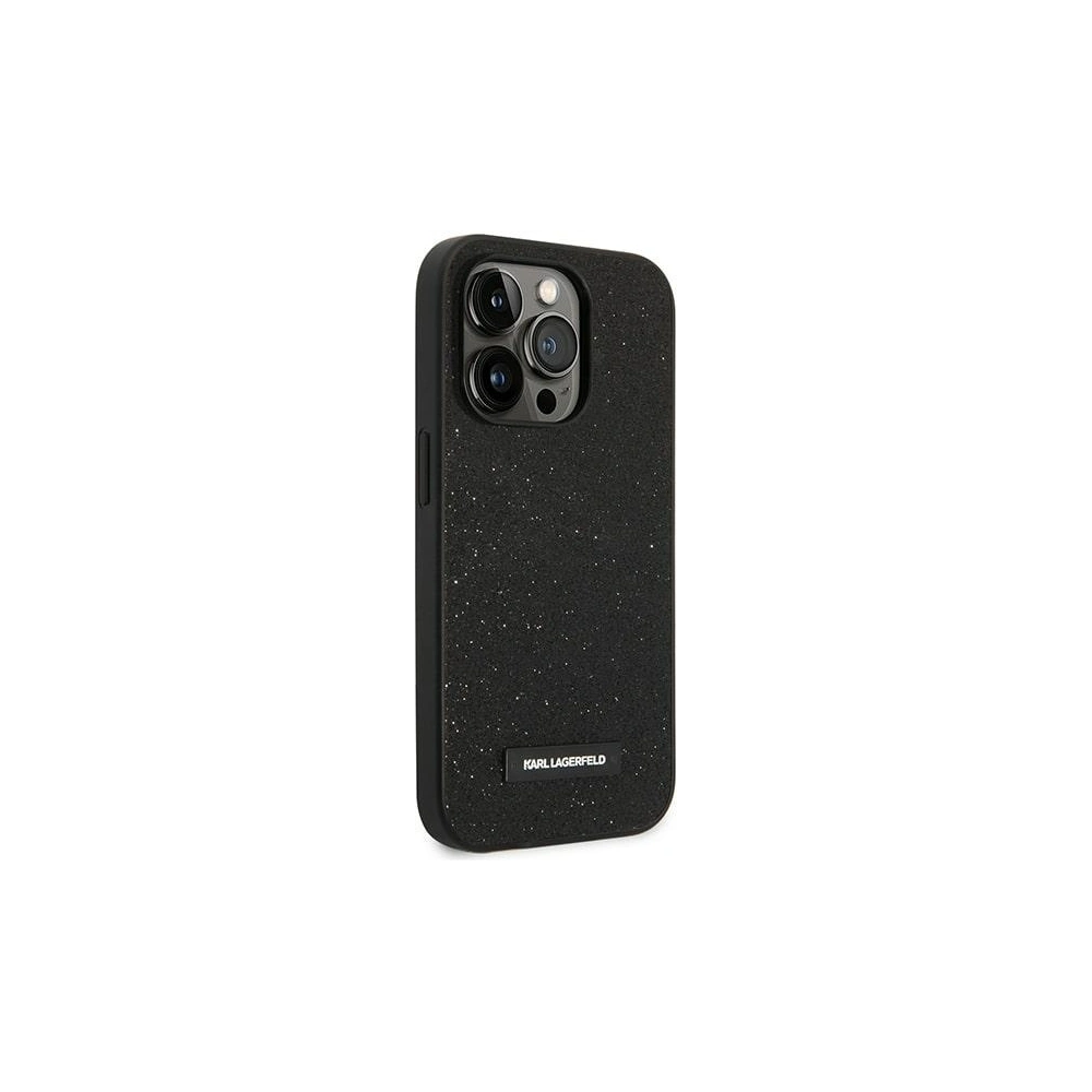 Hurtownia GSM - Etui Karl Lagerfeld KLHCP14LG2ELK Apple iPhone 14 Pro hardcase czarny/black Glitter Plaque Logo - KLD1110 - {ean13} - Hurt
