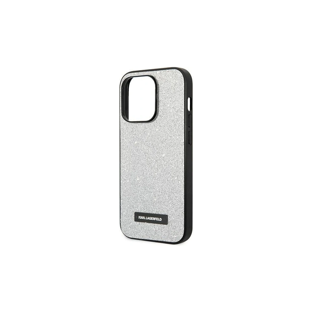Hurtownia GSM - Etui Karl Lagerfeld KLHCP14LG2ELS Apple iPhone 14 Pro hardcase srebrny/silver Glitter Plaque Logo - KLD1111 - {ean13} - Hurt