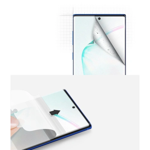 Folia Ringke Dual Easy Matte Full Cover Samsung Galaxy Note 10 Plus Case Friendly