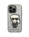 Hurtownia GSM - Etui Karl Lagerfeld KLHCP14LGFKPG Apple iPhone 14 Pro hardcase argintie/silver Glitter Flakes Ikonik - KLD1112 - {ean13} - Hurt