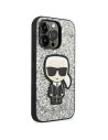 Hurtownia GSM - Etui Karl Lagerfeld KLHCP14LGFKPG Apple iPhone 14 Pro hardcase srebrny/silver Glitter Flakes Ikonik - KLD1112 - {ean13} - Hurt
