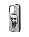 Hurtownia GSM - Etui Karl Lagerfeld KLHCP14LGFKPG Apple iPhone 14 Pro hardcase srebrny/silver Glitter Flakes Ikonik - KLD1112 - {ean13} - Hurt