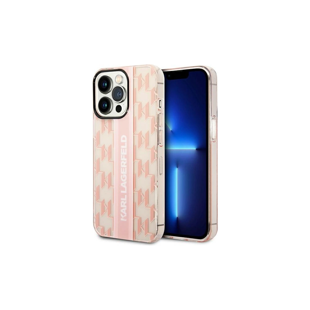 Wholesale Karl Lagerfeld KLHCP14LHKLSPCP Apple iPhone 14 Pro hardcase pink Mono Vertical Stripe - KLD1114 - {ean13} - Hurt