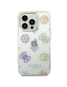 Wholesale Guess GUHCP14LHTPPTH Apple iPhone 14 Pro transparent hard case Peony Glitter - GUE2097 - {ean13} - Hurt