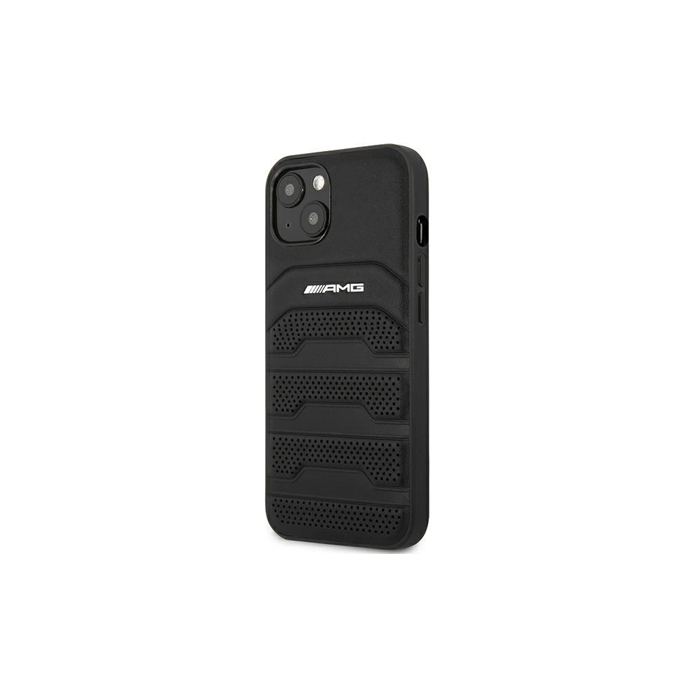 Hurtownia GSM - Case Mercedes AMG AMHCP14SGSEBK Apple iPhone 14 schwarz/black Hardcase Leder mit geprägten Linien - MRS57 - {ean13} - Hurt