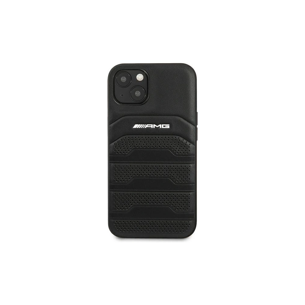Hurtownia GSM - Case Mercedes AMG AMHCP14SGSEBK Apple iPhone 14 schwarz/black Hardcase Leder mit geprägten Linien - MRS57 - {ean13} - Hurt
