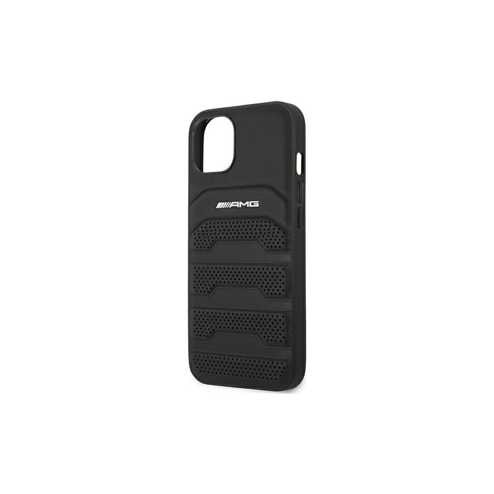 Hurtownia GSM - Case Mercedes AMG AMHCP14SGSEBK Apple iPhone 14 schwarz/black Hardcase Leder mit geprägten Linien - MRS57 - {ean13} - Hurt