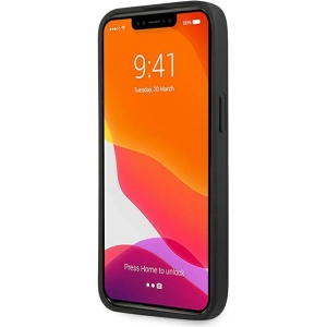 Etui Mercedes AMG AMHCP14XDOLBK Apple iPhone 14 Pro Max fekete/hardcase bőr forróbélyegzett