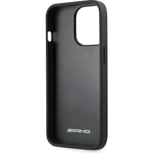 Hurtownia GSM - Etui Mercedes AMG AMHCP14XDOLBK Apple iPhone 14 Pro Max czarny/black hardcase Leather Hot Stamped - MRS58 - {ean13} - Hurt