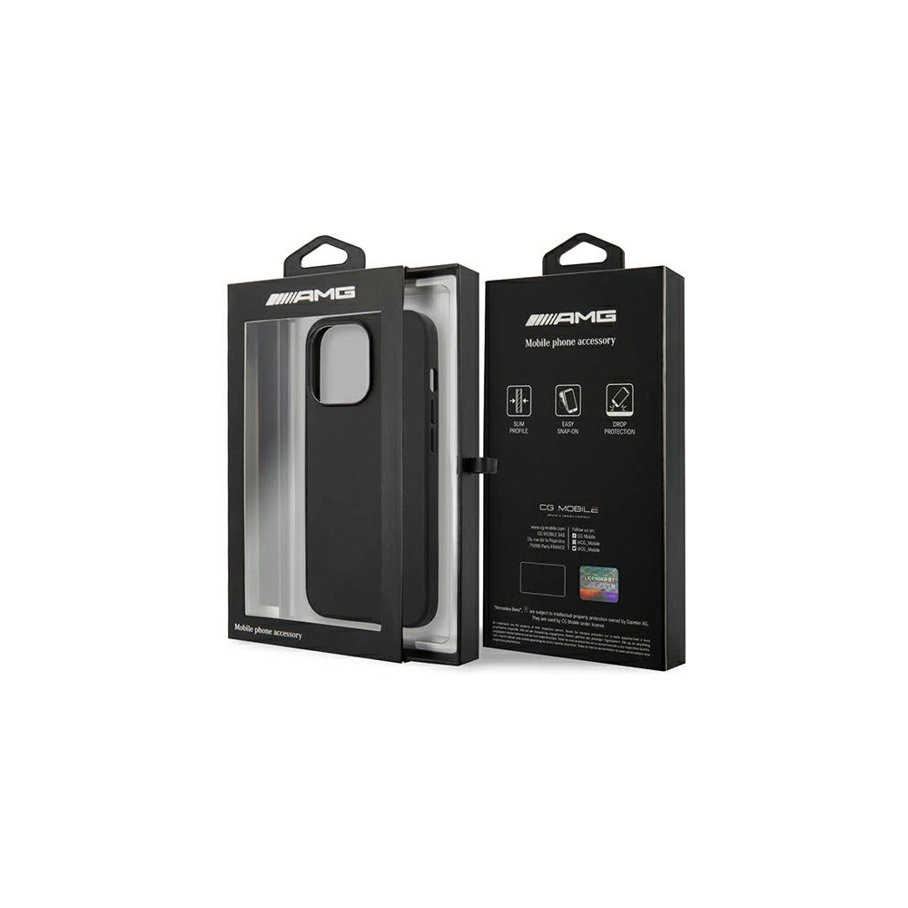 Hurtownia GSM - Etui Mercedes AMG AMHCP14XDOLBK Apple iPhone 14 Pro Max fekete/hardcase bőr forróbélyegzett - MRS58 - {ean13} - Hurt