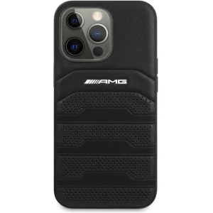 Hurtownia GSM - Etui Mercedes AMG AMHCP14XGSEBK Apple iPhone 14 Pro Max czarny/black hardcase Leather Debossed Lines - MRS59 - {ean13} - Hurt