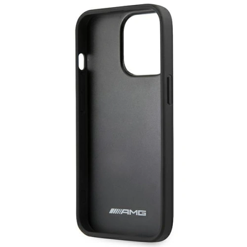 Etui Mercedes AMG AMHCP14XGSEBK Apple iPhone 14 Pro Max czarny/black hardcase Leather Debossed Lines