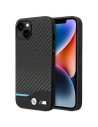 Etui BMW BMHCP14S22NBCK Apple iPhone 14 fekete/balck Bőr Szén