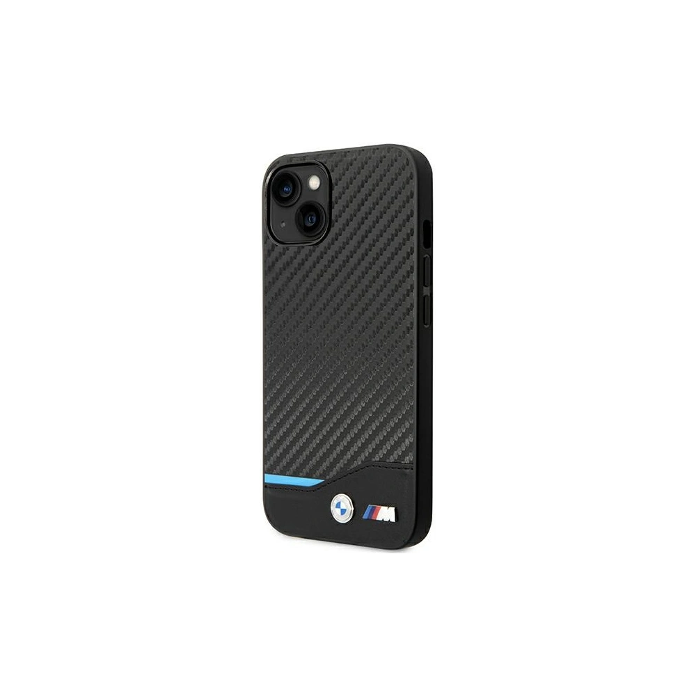 Hurtownia GSM - Case BMW BMHCP14S22NBCK Apple iPhone 14 schwarz/black Leder Carbon - BMW314 - {ean13} - Hurt