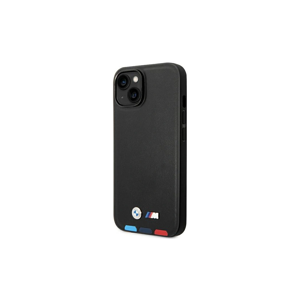 Hurtownia GSM - Case BMW BMHCP14S22PTDK Apple iPhone 14 schwarz/black Leder Stamp Tricolor - BMW315 - {ean13} - Hurt