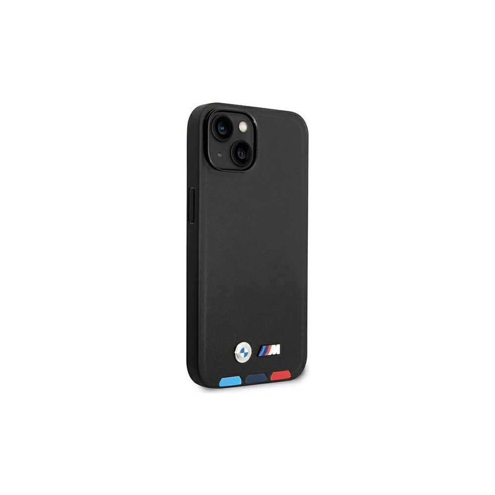 Hurtownia GSM - Case BMW BMHCP14S22PTDK Apple iPhone 14 schwarz/black Leder Stamp Tricolor - BMW315 - {ean13} - Hurt