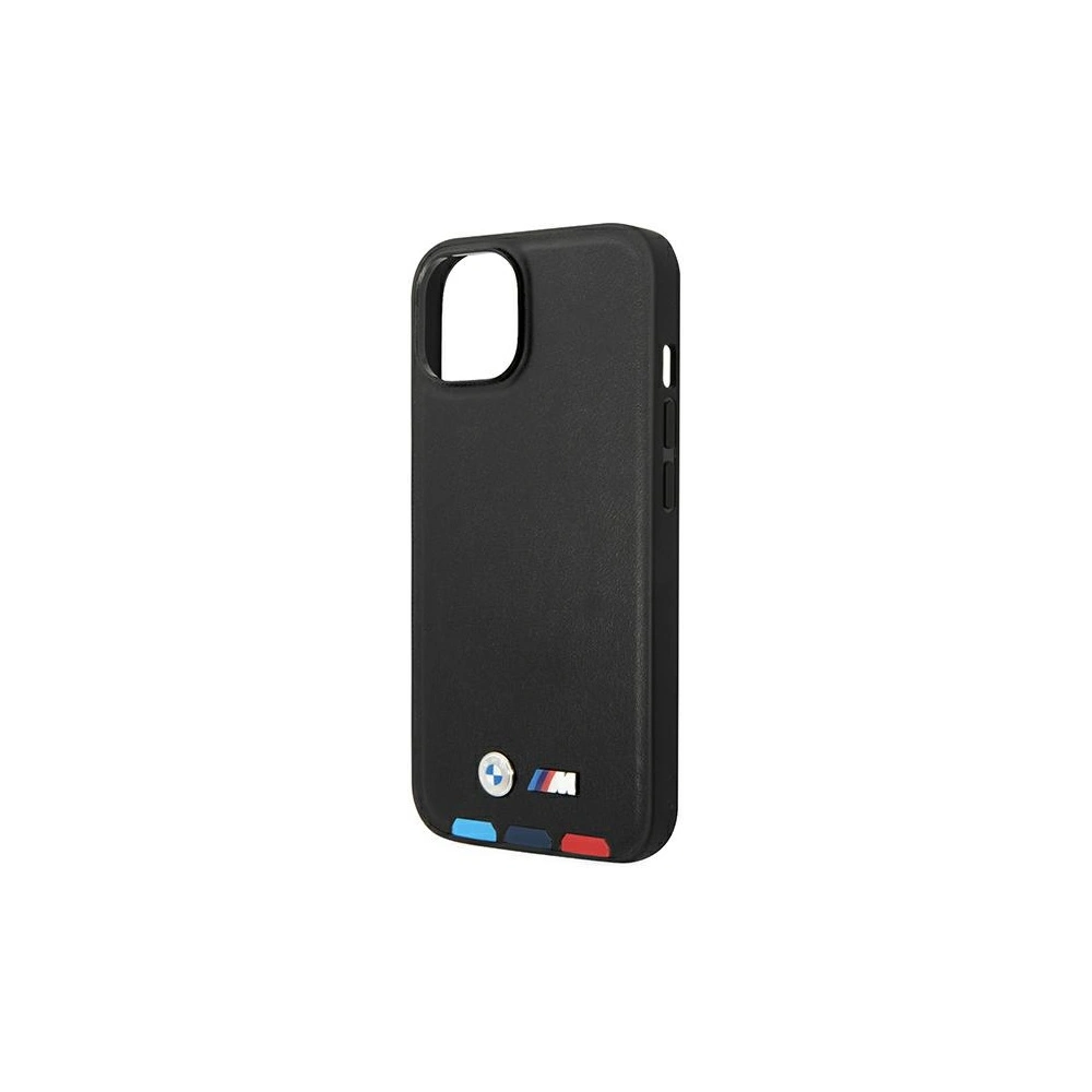 Hurtownia GSM - Case BMW BMHCP14S22PTDK Apple iPhone 14 schwarz/black Leder Stamp Tricolor - BMW315 - {ean13} - Hurt